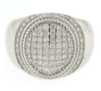 White Gold  Men's Diamond Ring