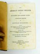1854 American Cotton-Spinner Antique Book, Slavery