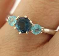 Sterling Silver Blue Topaz Ring