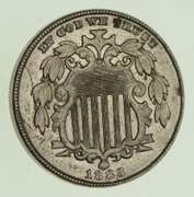 1883 Shield Nickel - Without Rays - Choice