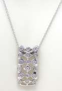 Brilliant 18kt WG Bezel Set Diamond Necklace
