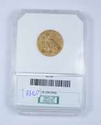 MS64 1913 $5.00 Indian Head Gold Half Eagle - Graded by PCI