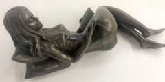 Reclining Girl Art Deco bronze Sculpture