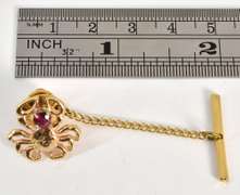Unusual 14k Crab Charm with Ruby