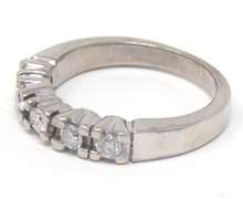 Flashy White Gold Diamond Band