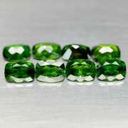 Rich forest green 10.20ct Chrome Diopside set