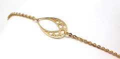 Pretty 18kt Zoughaib Open Teardrop Bracelet