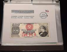 25 Plus Mainly US Numismatic Issue Souvenier Cards/Sheet