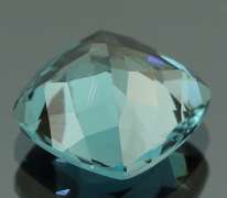 Pristine 6.58ct cushion cut London blue Topaz