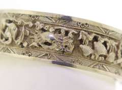 Srerling Silver Unique Embossed Sea Animals Cuff