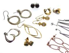 Big Group Lot of Sterling Silver Earrings