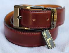 Classy Fine Quality Leather Belt, Made In Italy