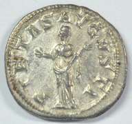 Near Mint Gordian III Roman silver Denarius, 238-244 AD