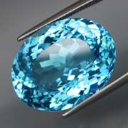 Vivid! Swiss blue 23.34ct Brazilian Topaz