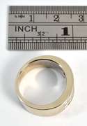 Flashy White Gold Moissonite Wide Band