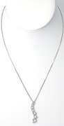 Sterling Sliver CZ  Necklace