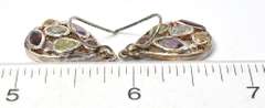 Multi Gemstone Sterling Silver Earrings