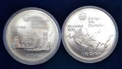 Lot Of 2 1973 Canada 10 Dollar Olympic UNC
