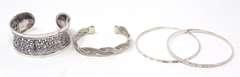 Sterling Silver Lot of 4 Bracelets
