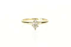 14K Yellow Gold 0.31 Ct Marquise Diamond Solitaire Engagement Ring