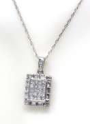 Charming Diamond Invisible Set Necklace