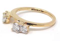 Beautiful Yellow Gold Diamond Ring Jacket