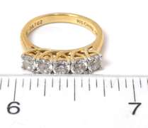 Sterling Silver Vermeil CZ Ring