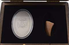 2014 Republic Of Congo 1500 Franc - 2 Oz Silver Coin & Talon Set - Box