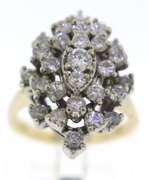 Gorgeous Round Brilliant Cut Diamond Cluster Ring