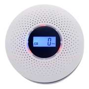 LCD CO Smoke Detector Live Human Voice Alarm