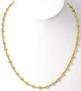 Glittering Gold Bead Necklace in 14KT Yellow Gold