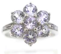 Sterling Silver Opal And Pink Saphires Ring