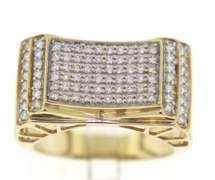 Fabulous Men's Diamond Yellow Gold Ring