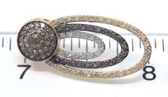 Wonderful Choice & White Diamond Loop Earrings