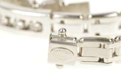 14K White Gold 1.26 Ctw Diamond Slide Men's Bar Link Bracelet