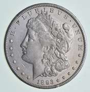 1893-CC Morgan Silver Dollar