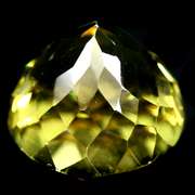 Fiery 9.97ct round cut lemon yellow Citrine