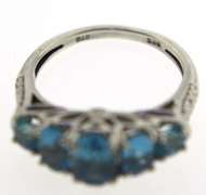 Sterling Silver Opal And Pink Saphires Ring