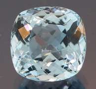 Glittering 7.69ct platinum blue cushion cut Topaz