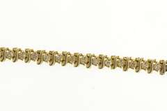 14K Yellow Gold 1.47 Ctw Diamond Classic Diamond Tennis Bracelet