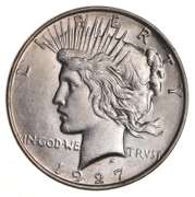 1927-D Peace Silver Dollar