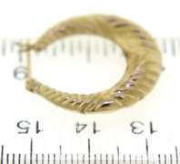 Simple Yellow Gold Hoop Earrings