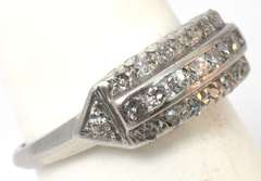 Glittering Diamond Ring in Platinum