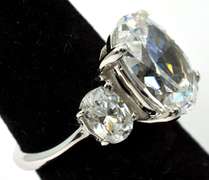 Sterling Silver CZ Cocktail Ring