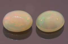 Stunning 4.04ct untreated pair of Welo Opals