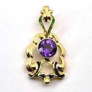 Unique Amethyst Pendant