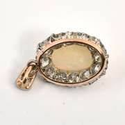 Antique Opal and Diamond Pendant