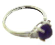 Sterling Silver Opal And Pink Saphires Ring