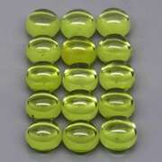 Pristine 10.16ct 15pc lime green Peridot set