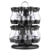 16 Jar Rotating Spice Rack Carousel Kitchen